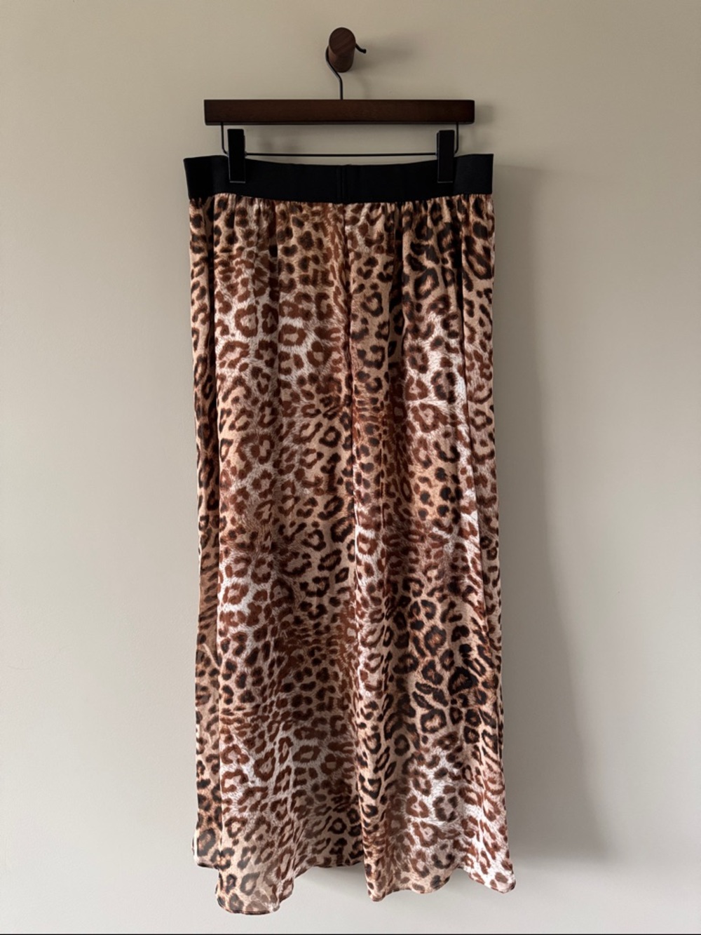 THALIA SODI FLOWY HIGH LOW SKIRT LEOPARD PRINT SIZE XL - Picture 2 of 4